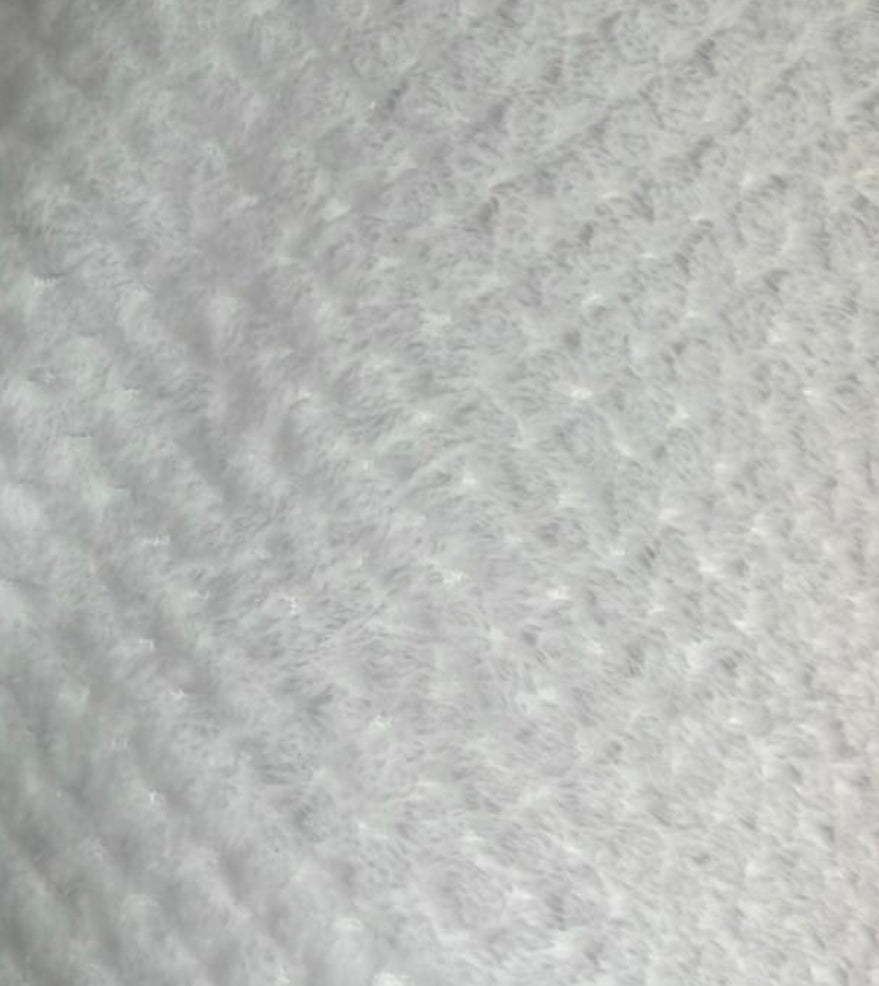 White waffle cuddle fleece