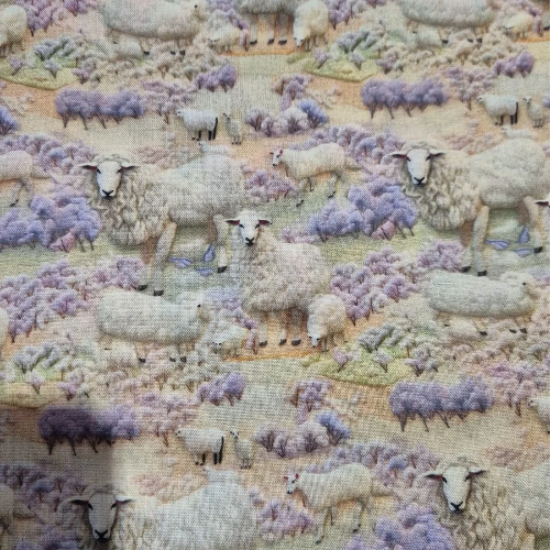 100% cotton 3D Lilac Sheep