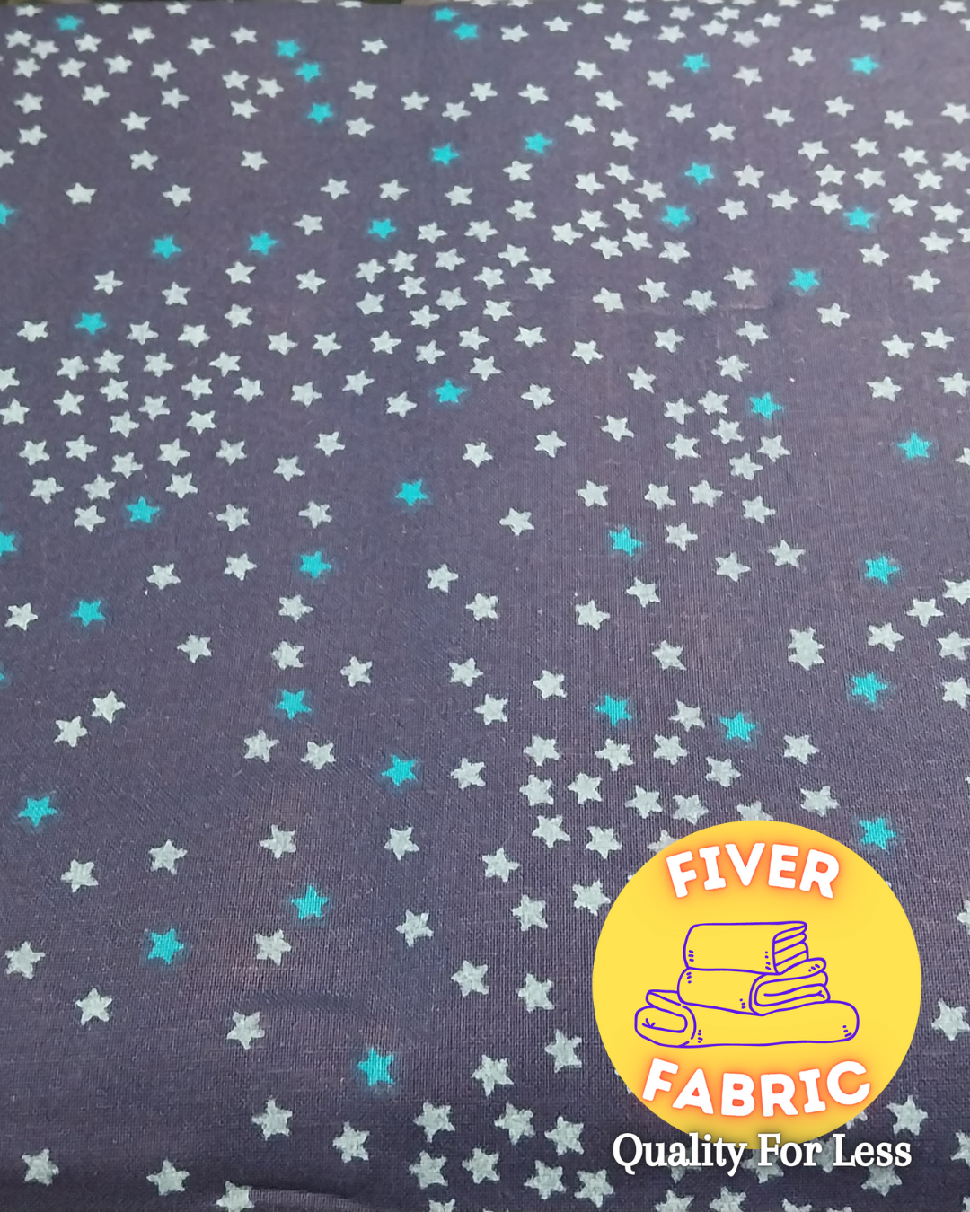 Blue stars cotton