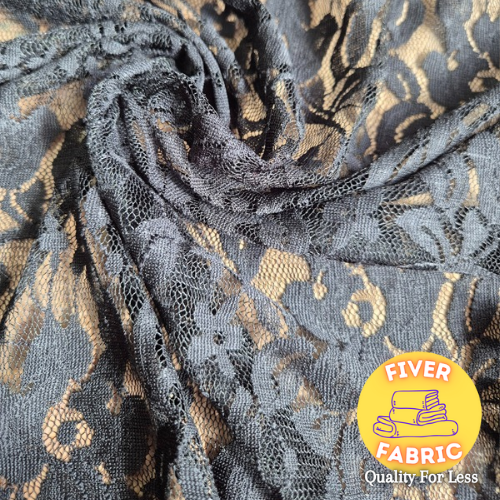 Black stretch lace