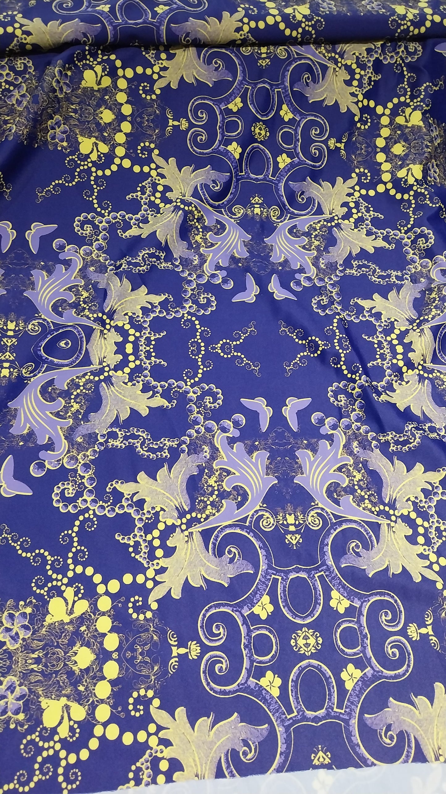 Butterflies dark background lycra