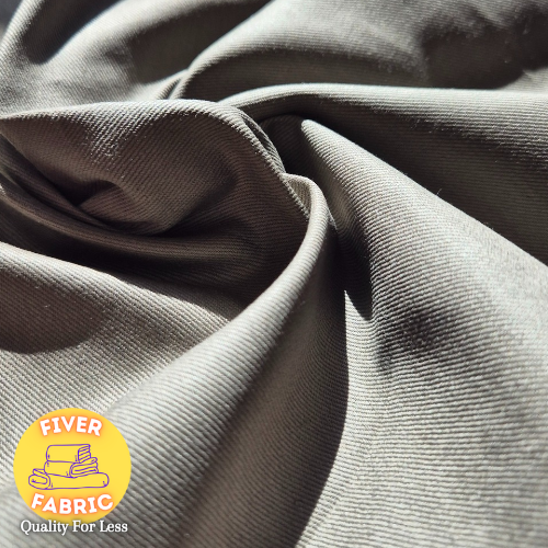 Khaki cotton twill