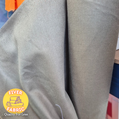 Khaki cotton twill
