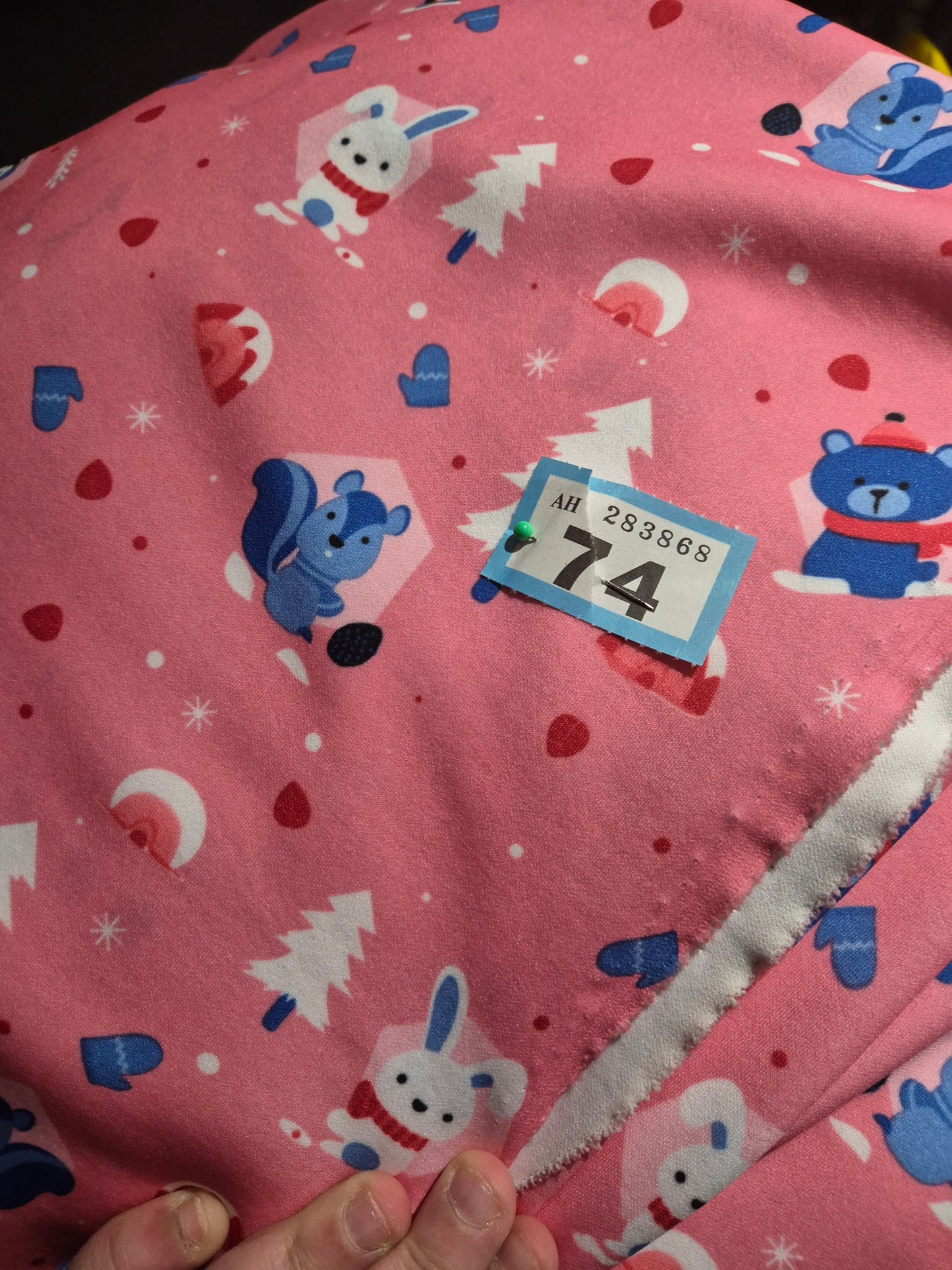 Number 74 scuba pink xmas 3m