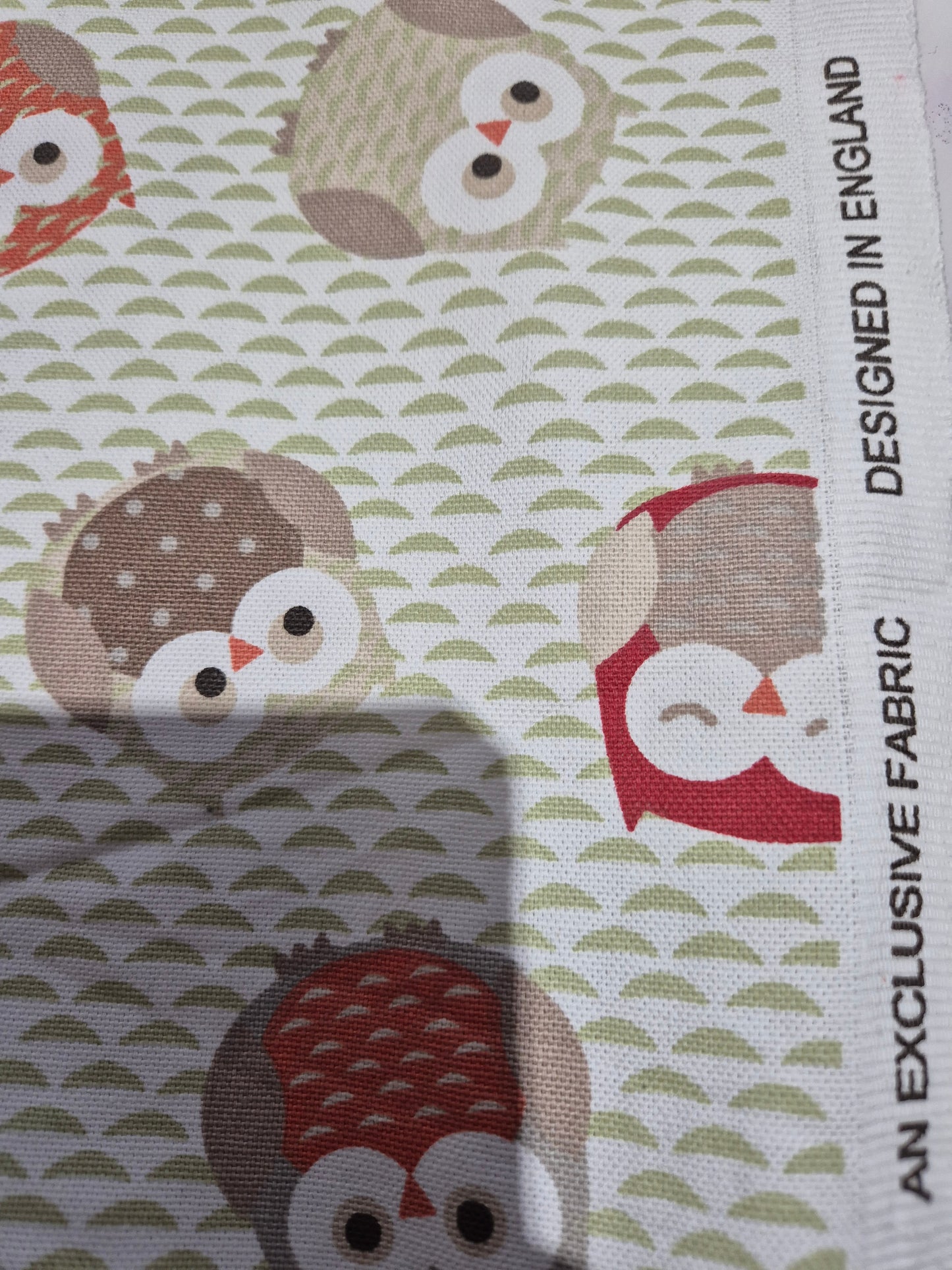 Owls cotton panama