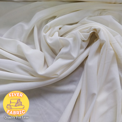 Cream Polyester Jersey