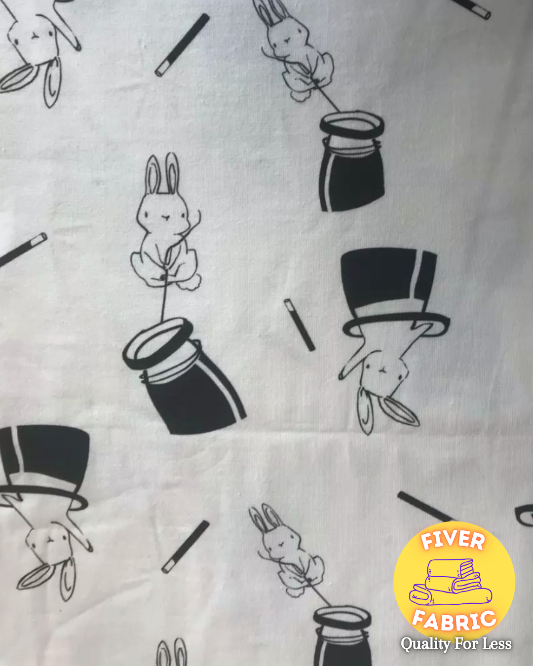 UV cotton jersey magic rabbit