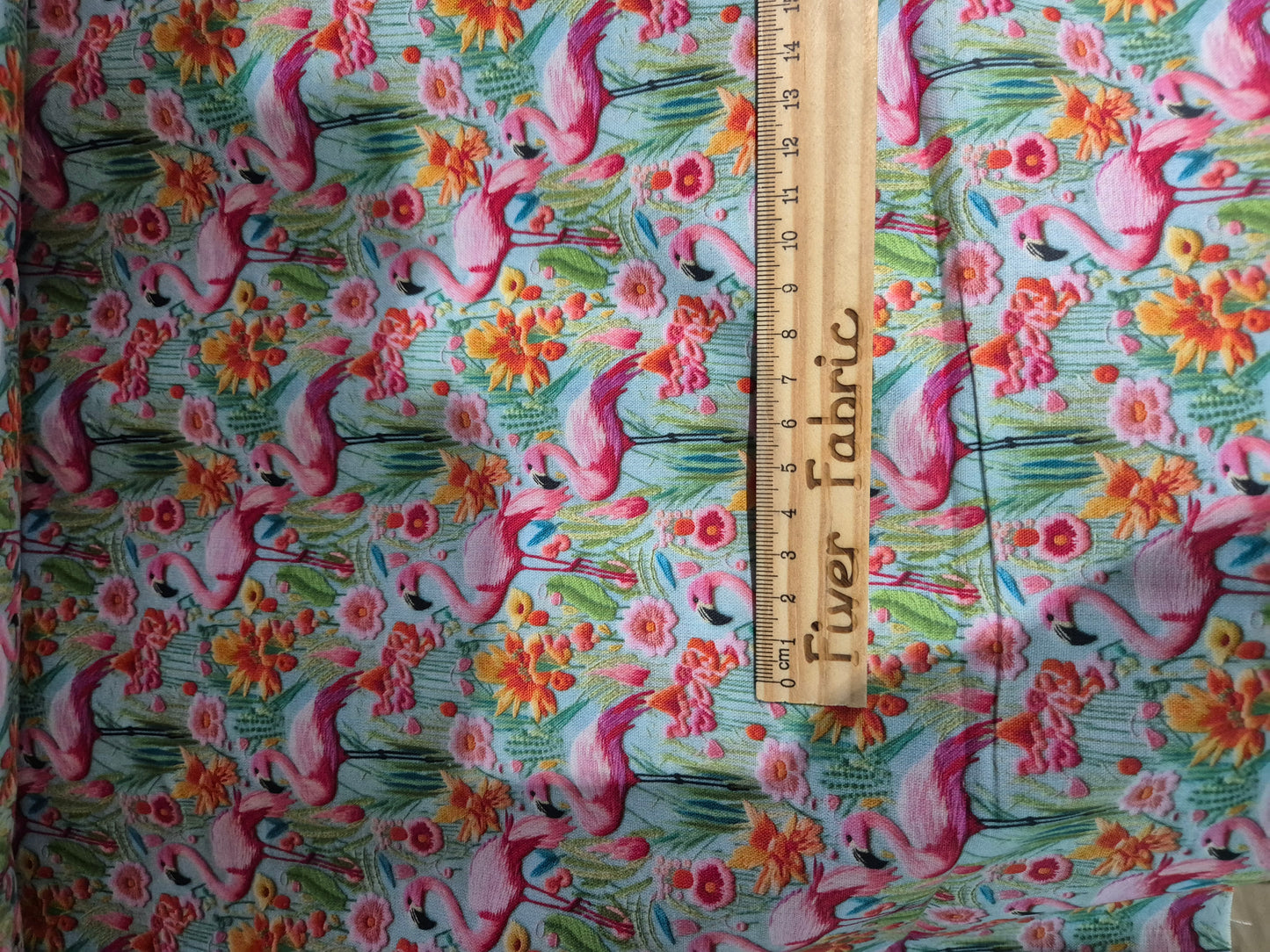 100% cotton 3D Flamingos
