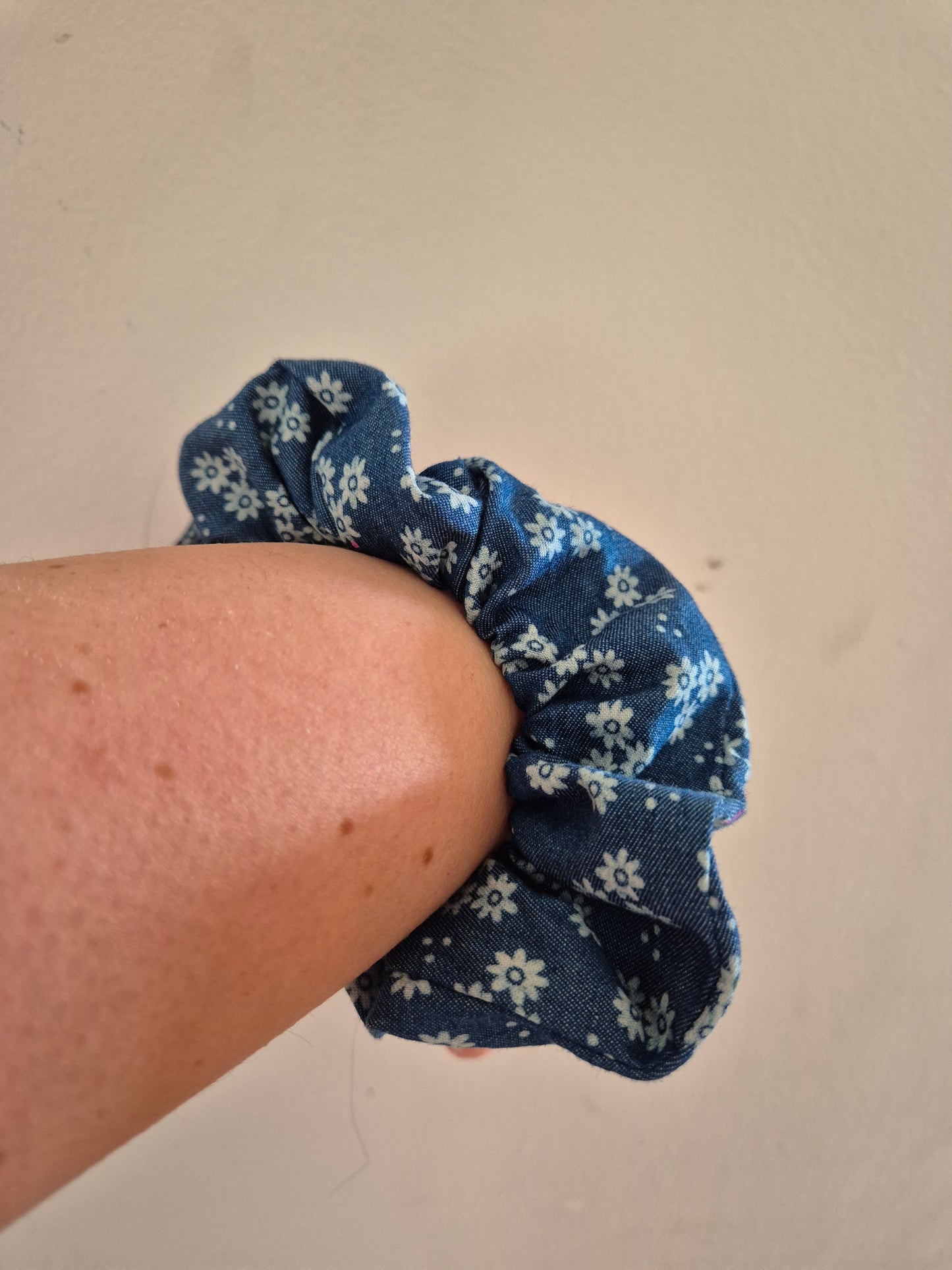 Denim Chambray Scrunchie