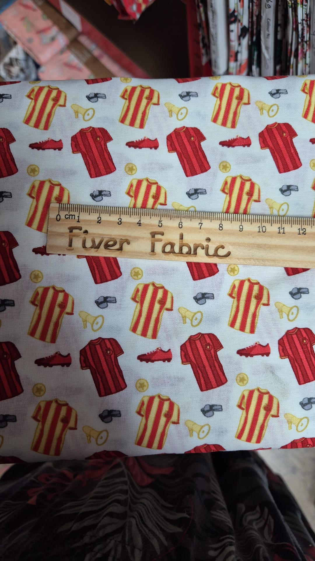 100% cotton football shirts and boots red