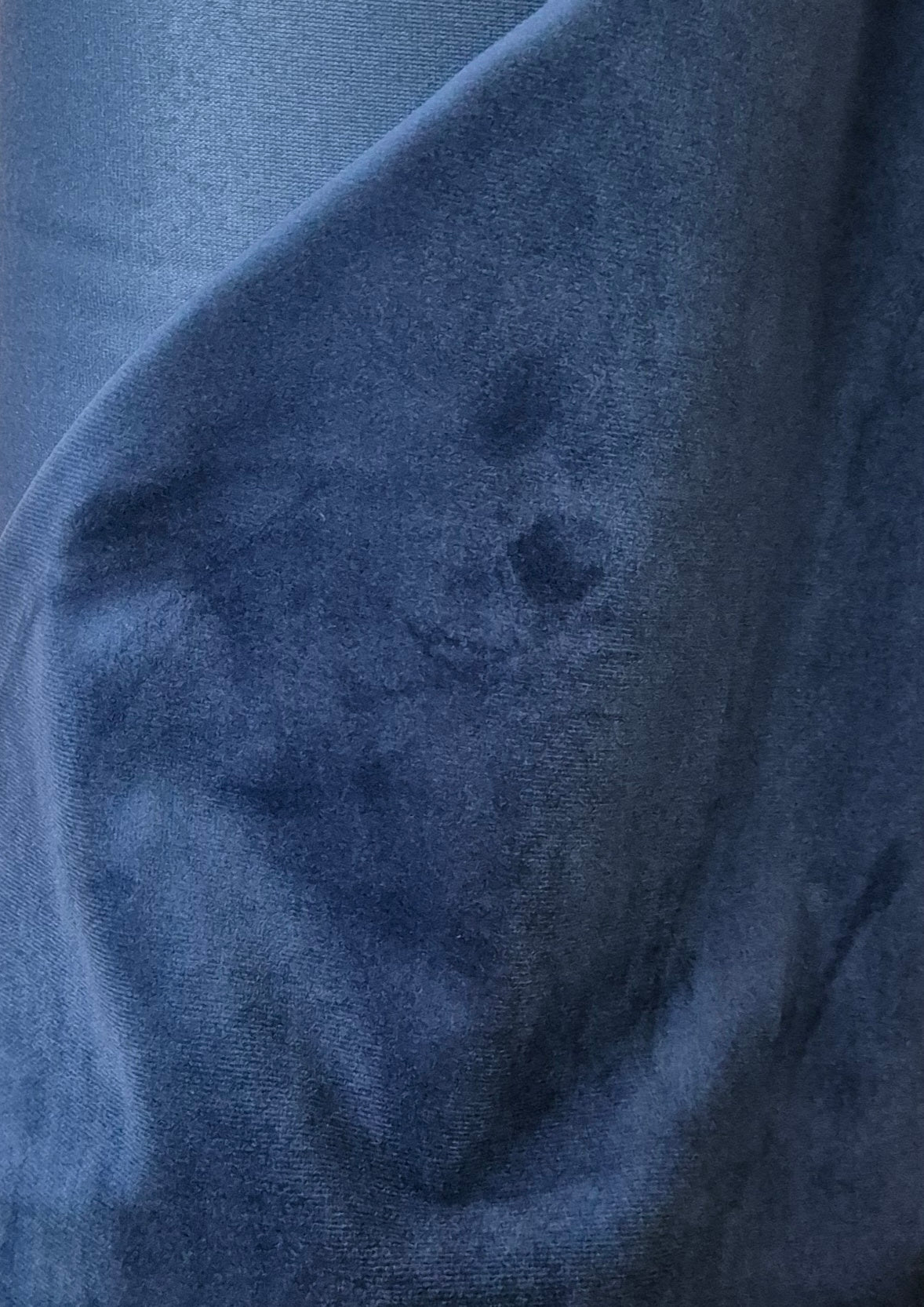 Navy Velvet no stretch