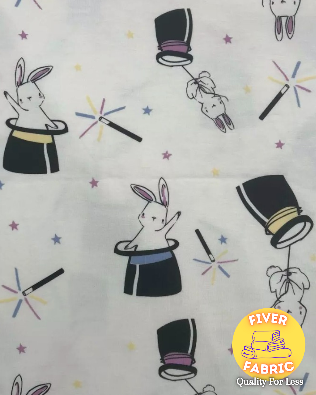 UV cotton jersey magic rabbit