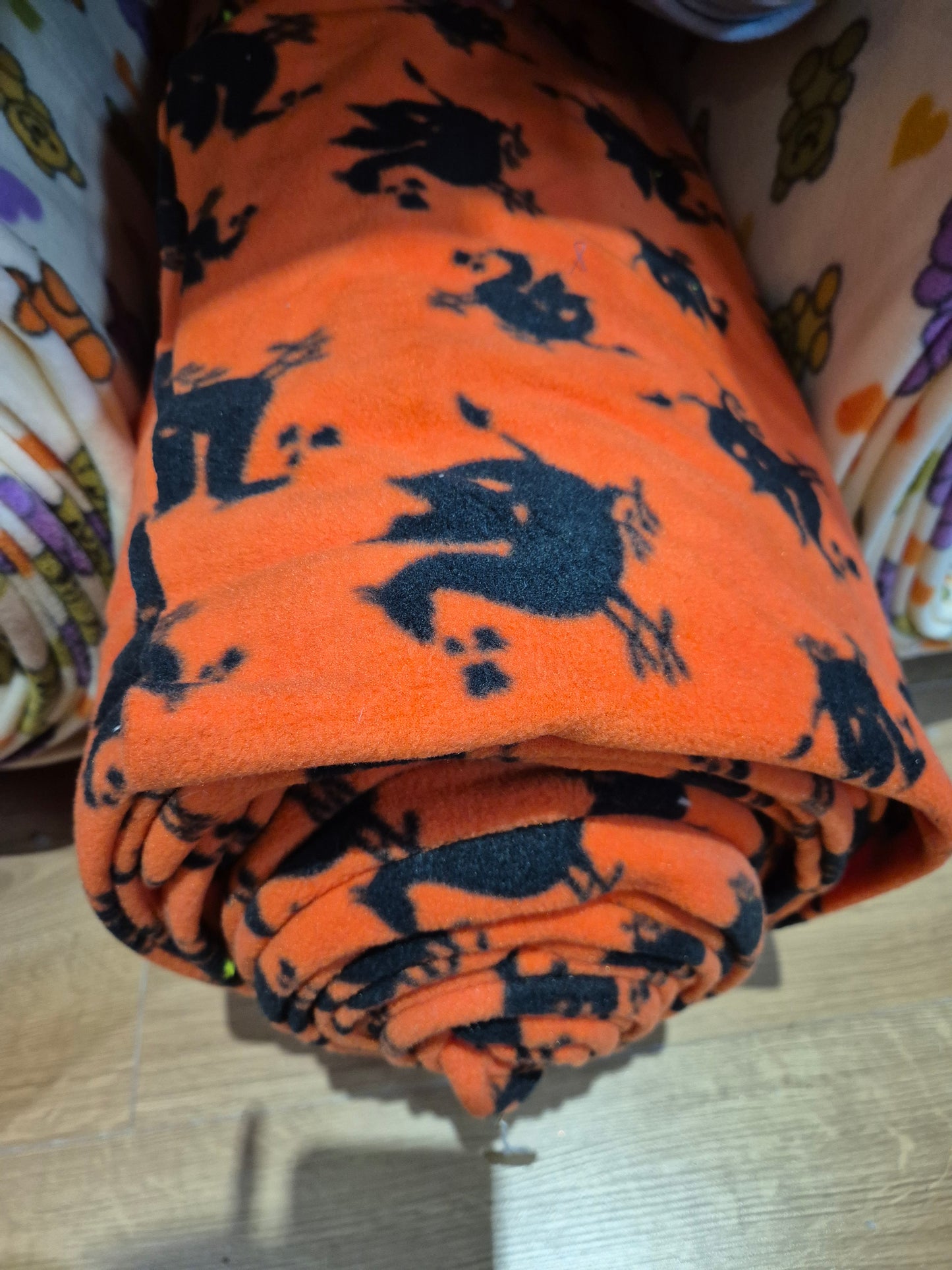 Orange Dragon polar fleece