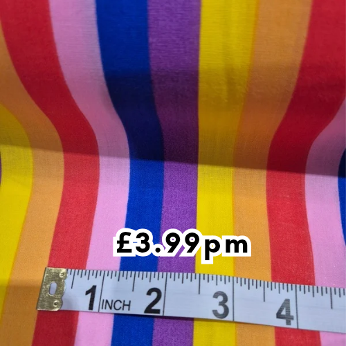 Rainbow polycotton