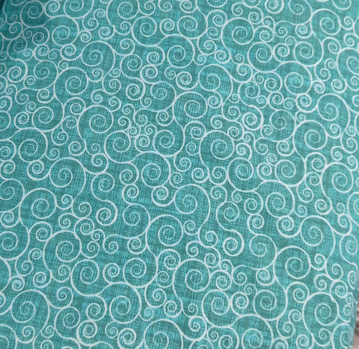 Swirls digitally printed cotton