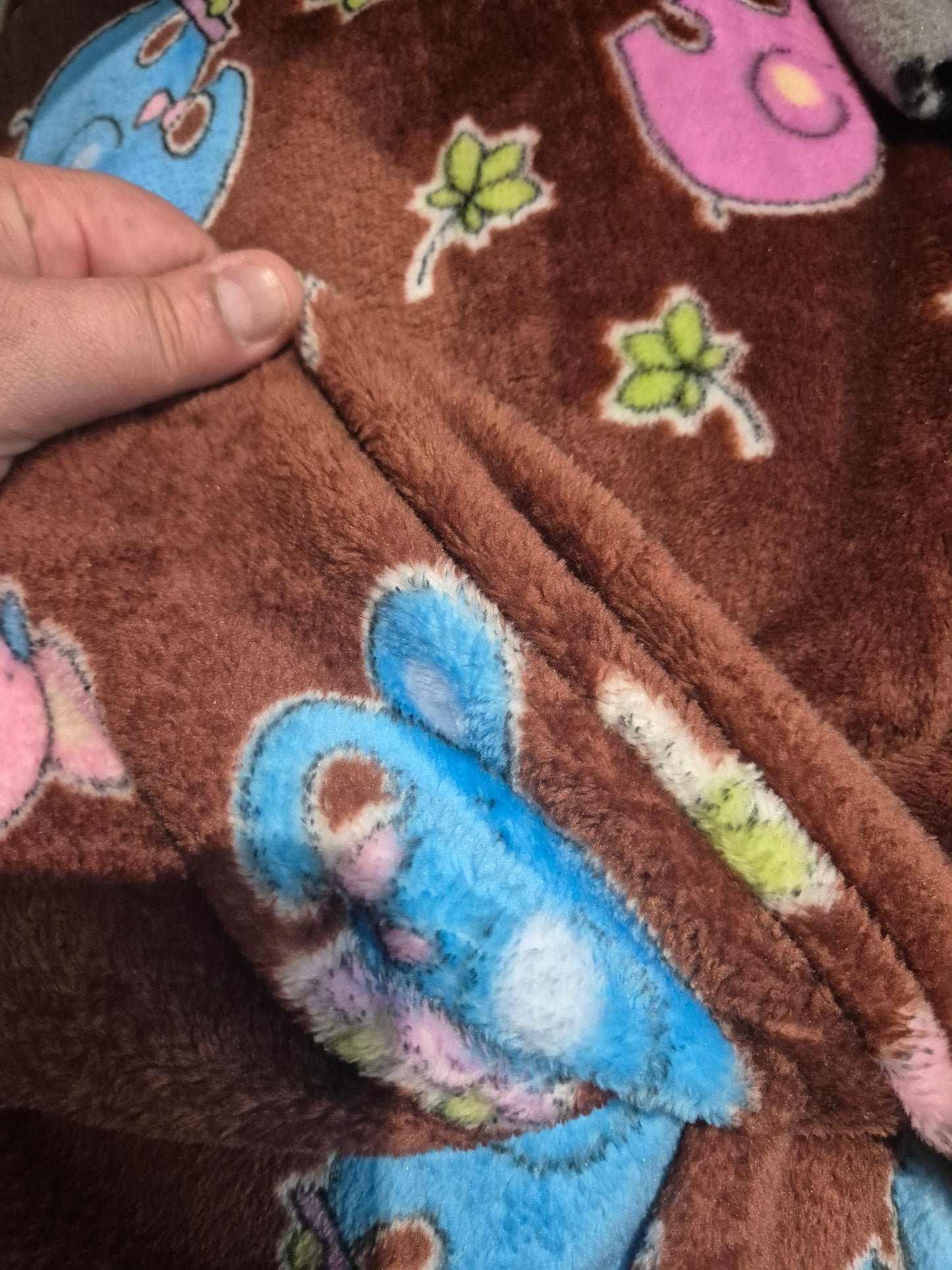 Elephant cuddle fleece