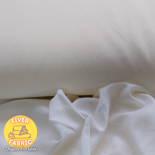 Cream Polyester Jersey