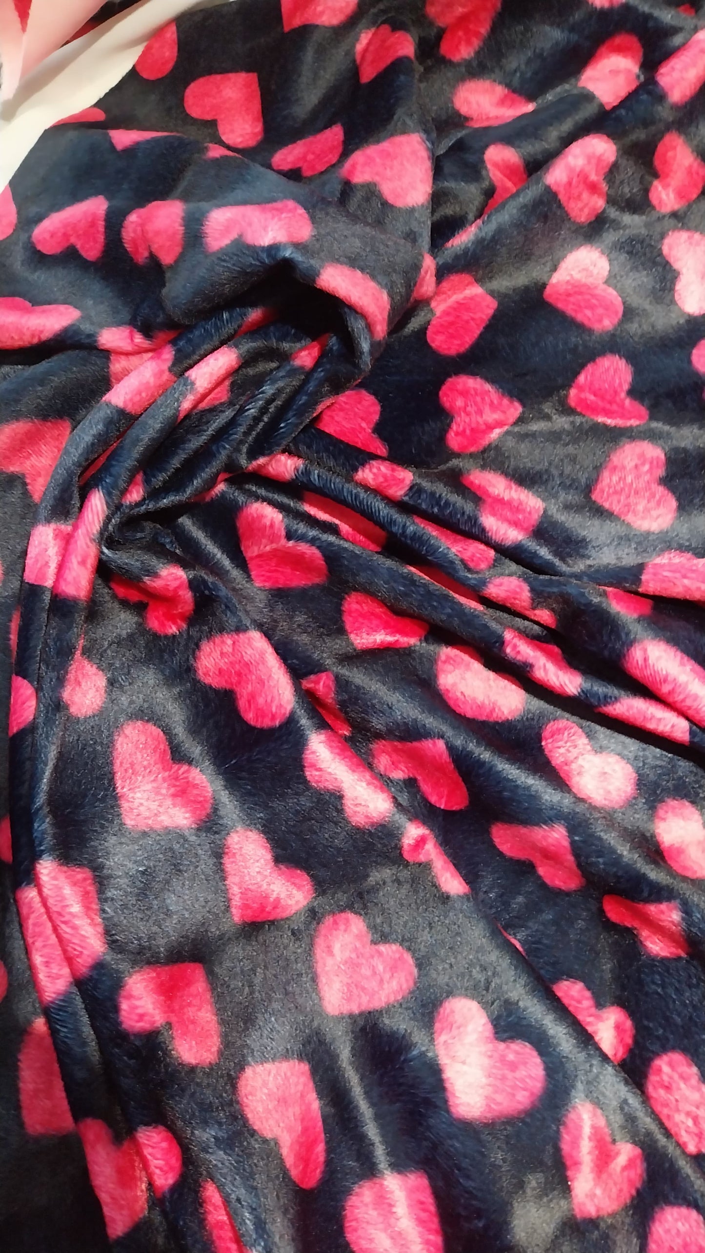 Number 59 navy with pink hearts 3m