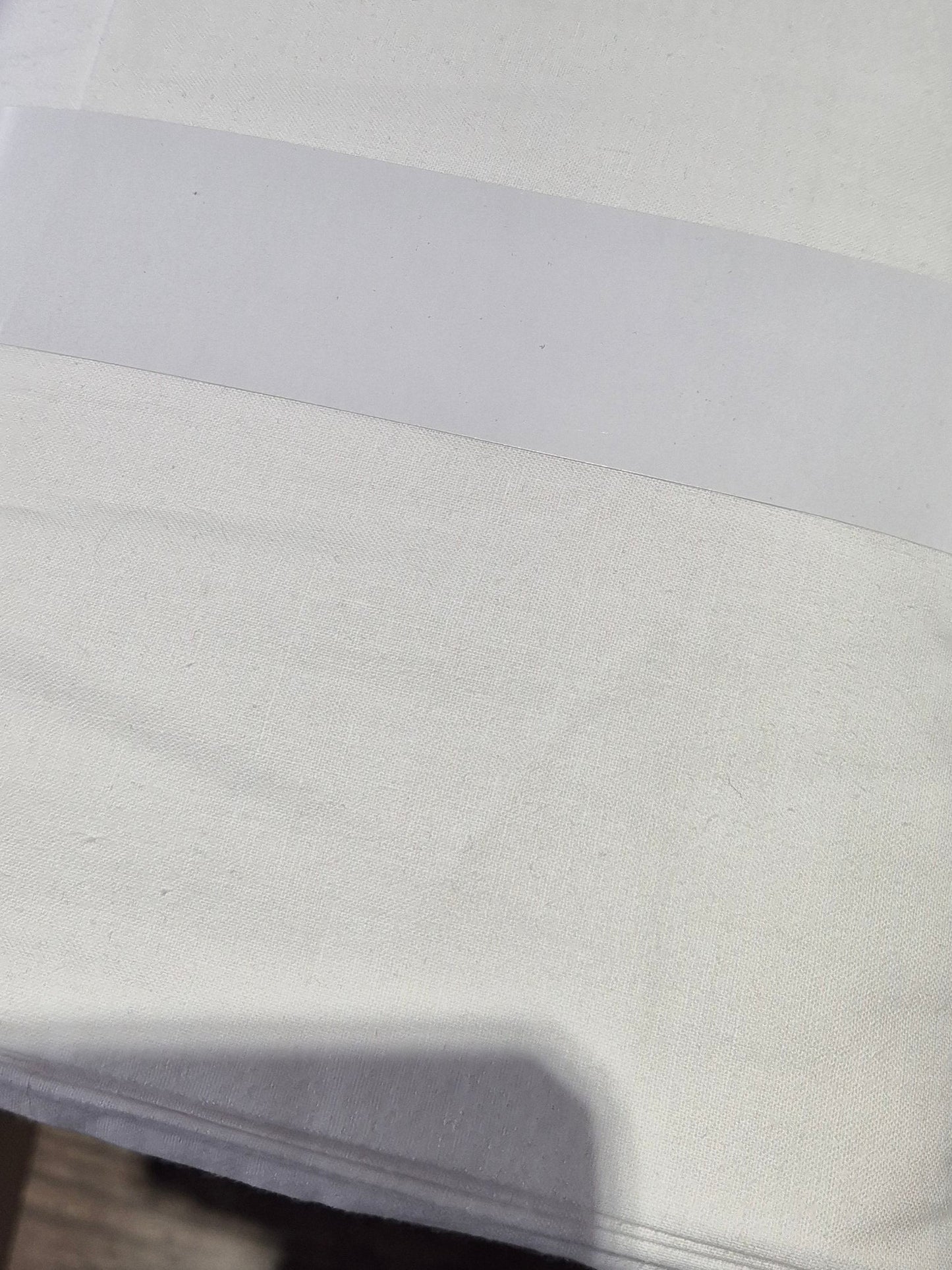 100% cotton white - 58" wide