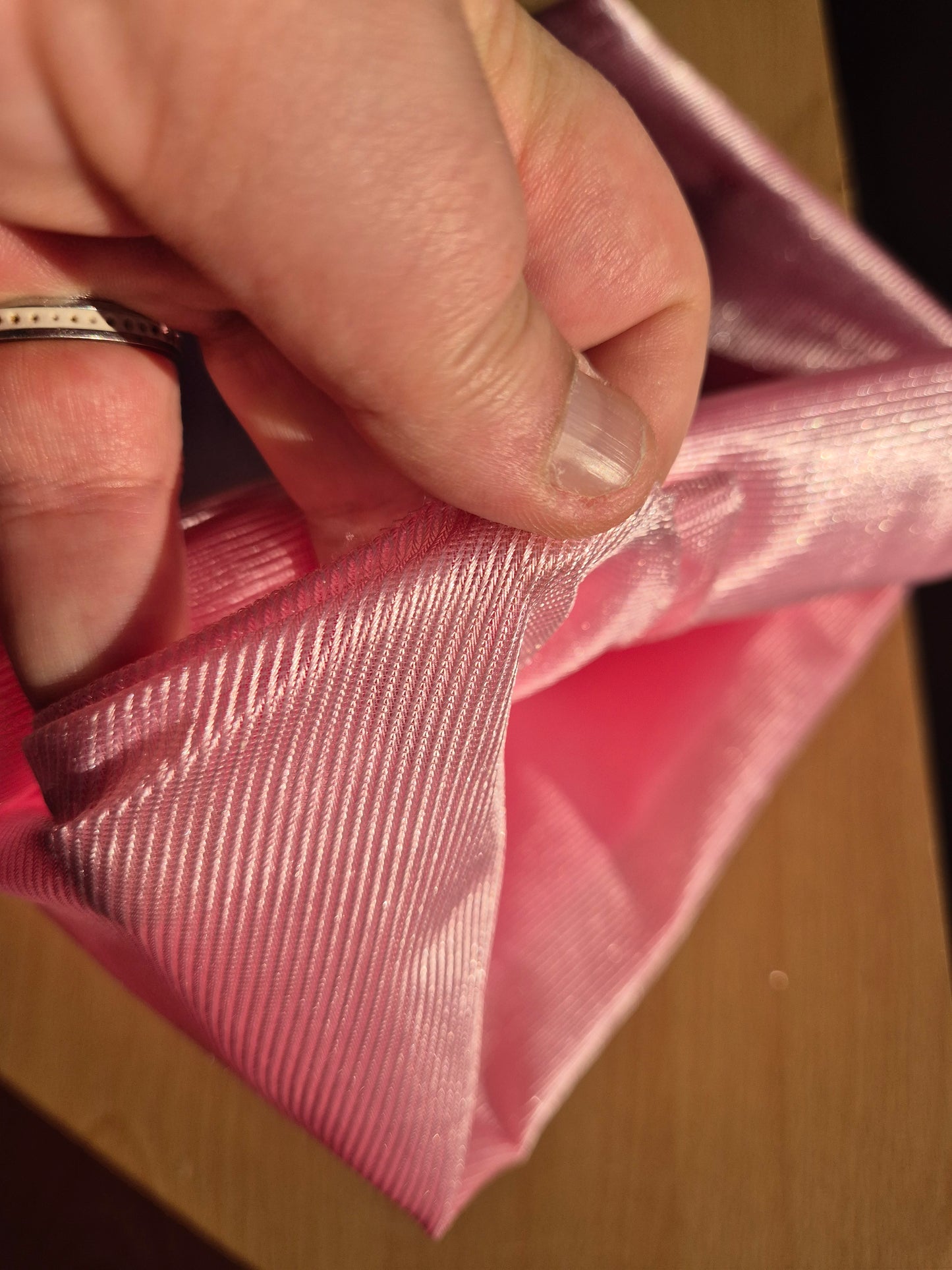 3m pink ribbed