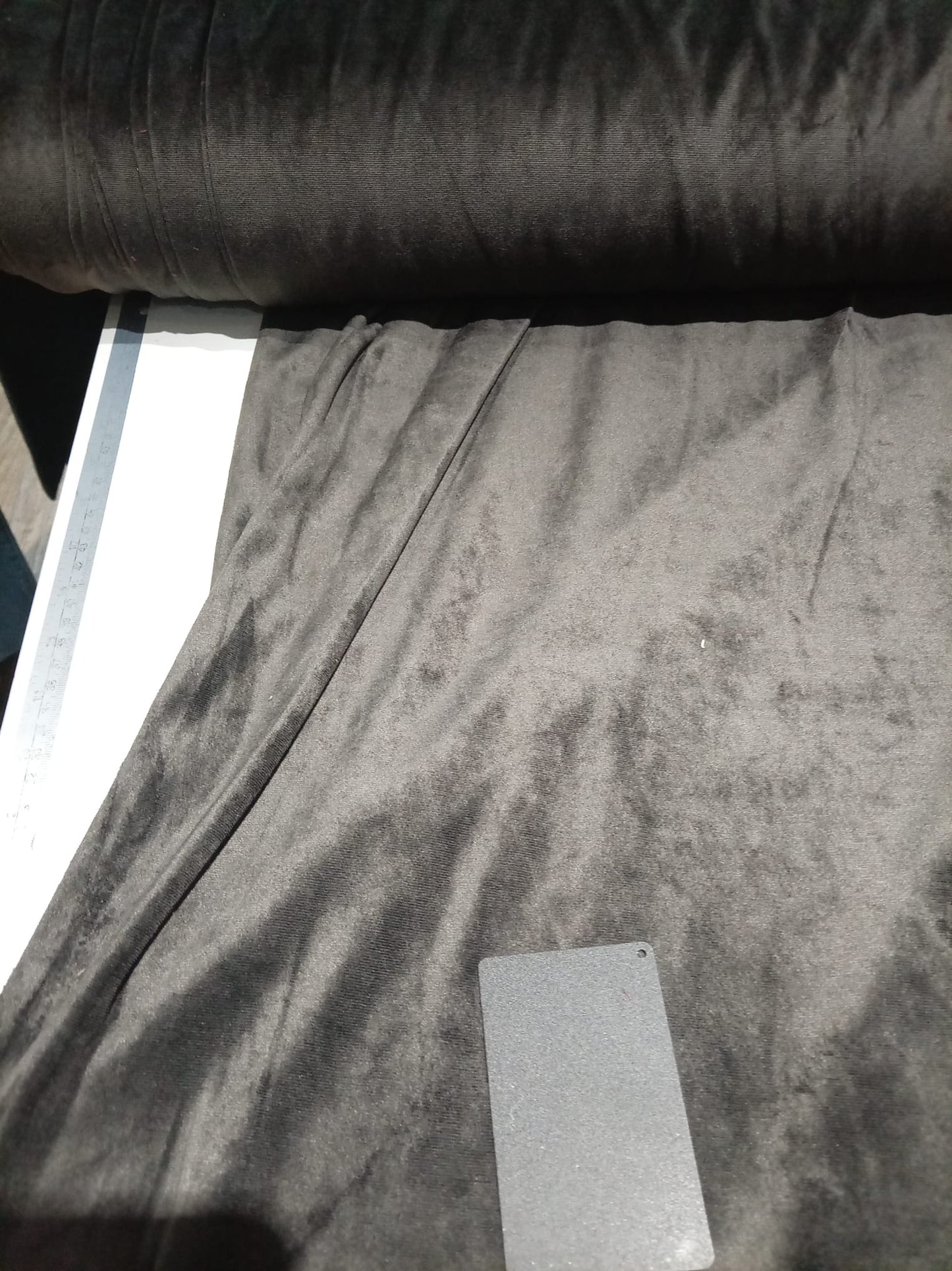 Dark grey velour