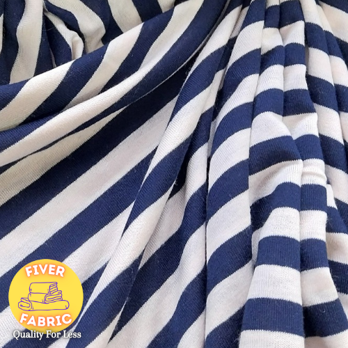 Navy and white stripe jersey