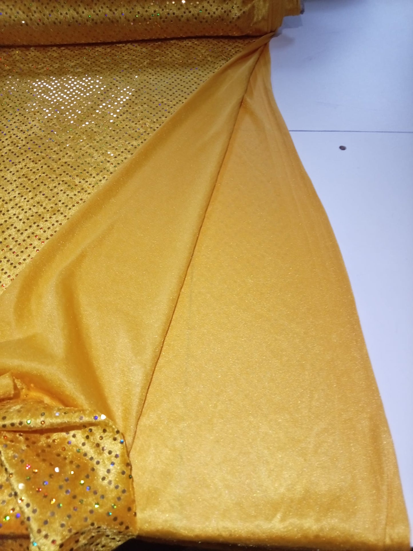 Gold sequin velvet