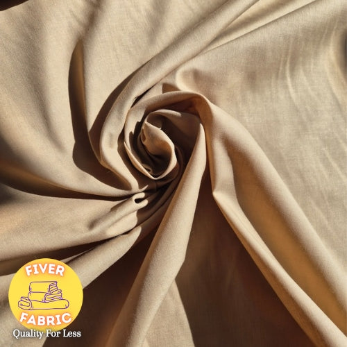 Light caramel polycotton