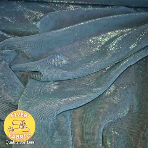 Metallic blue mesh