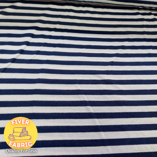 Navy and white stripe jersey