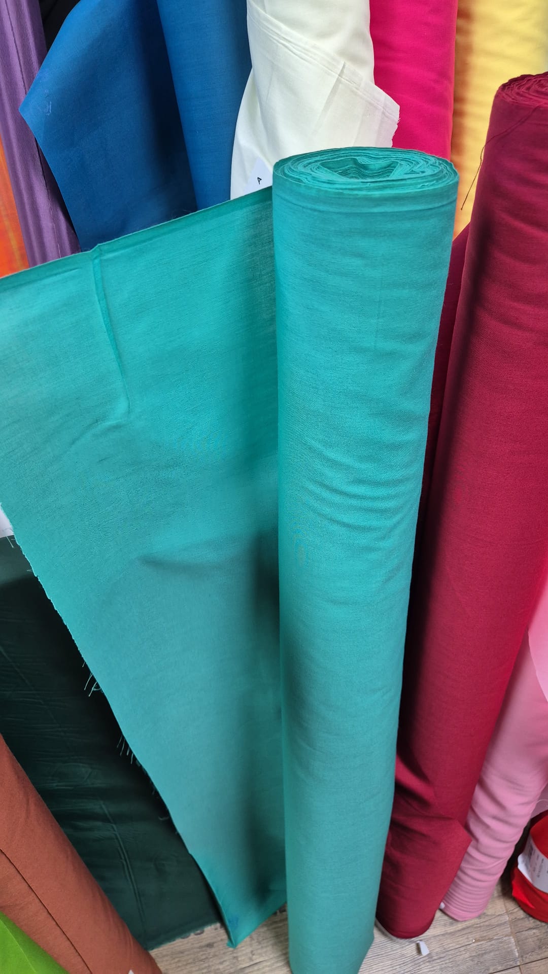 Polycotton - Jade green