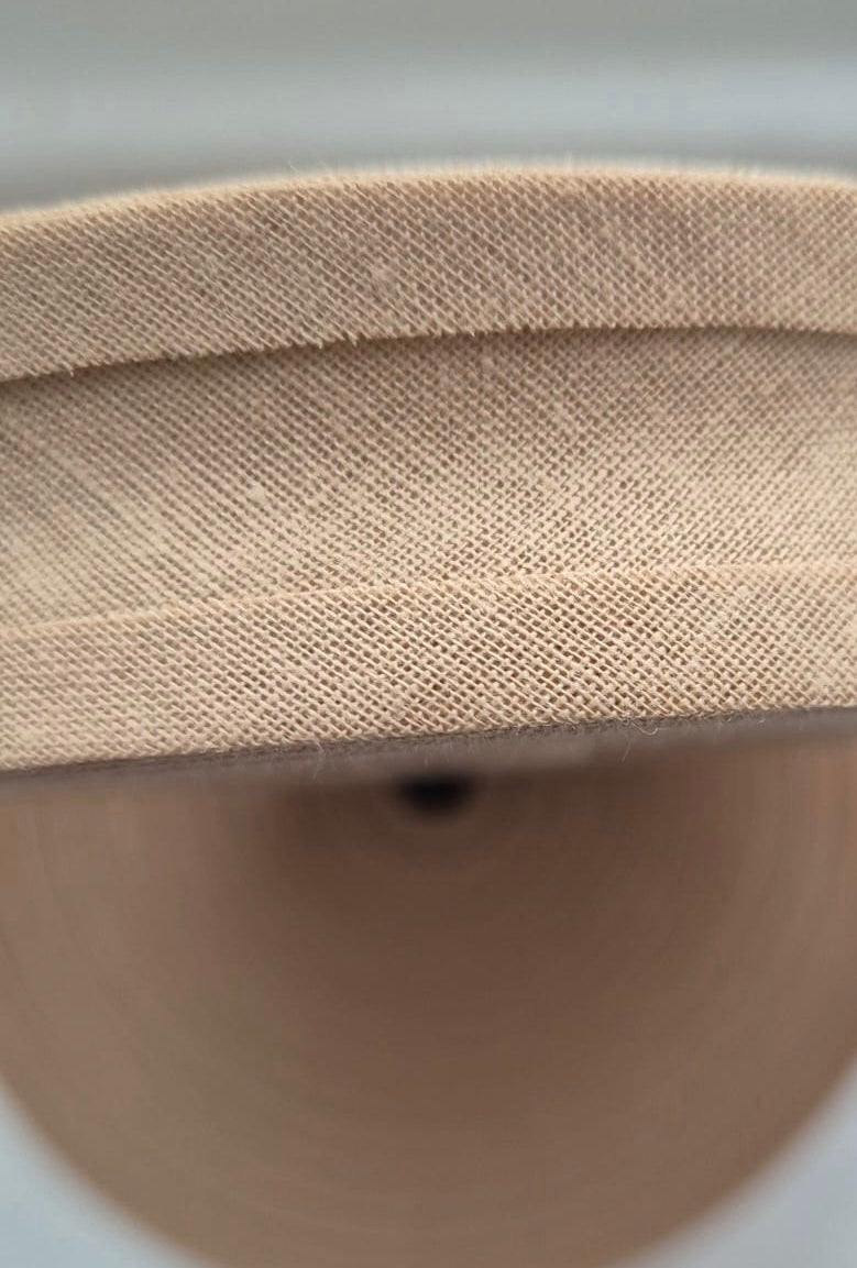 100% cotton bias binding Oatmeal
