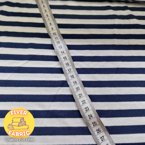 Navy and white stripe jersey