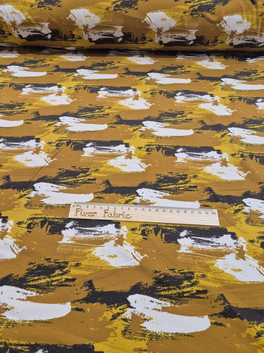 Mustard Art Cotton Lycra