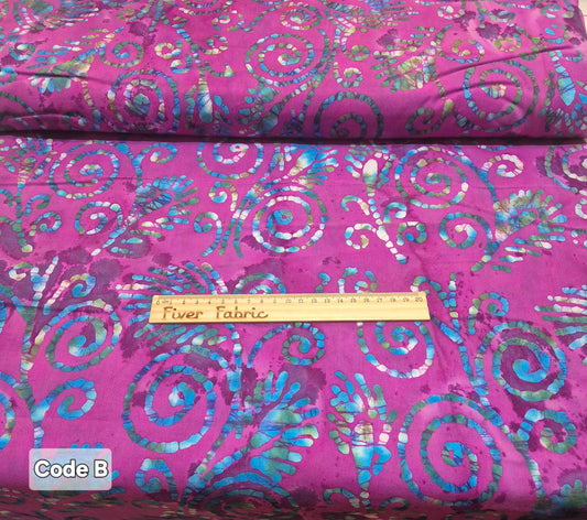 Batik 100% cotton Code B