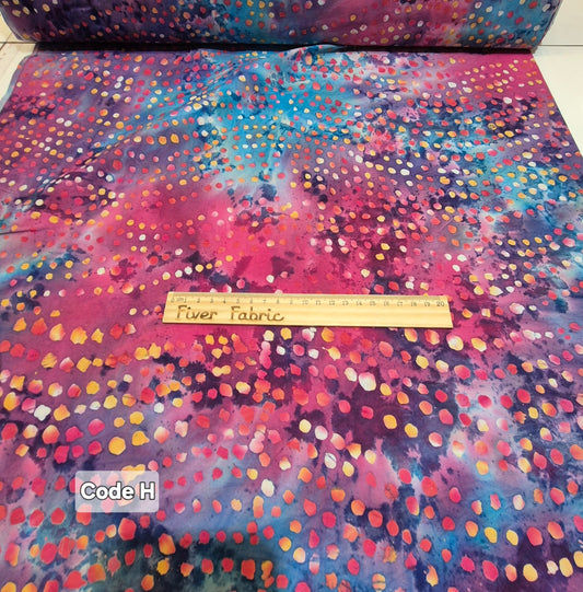 Batik 100% cotton Code H