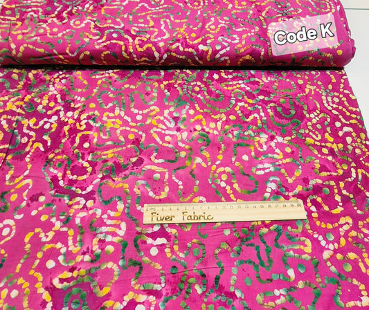 Batik 100% cotton Code K