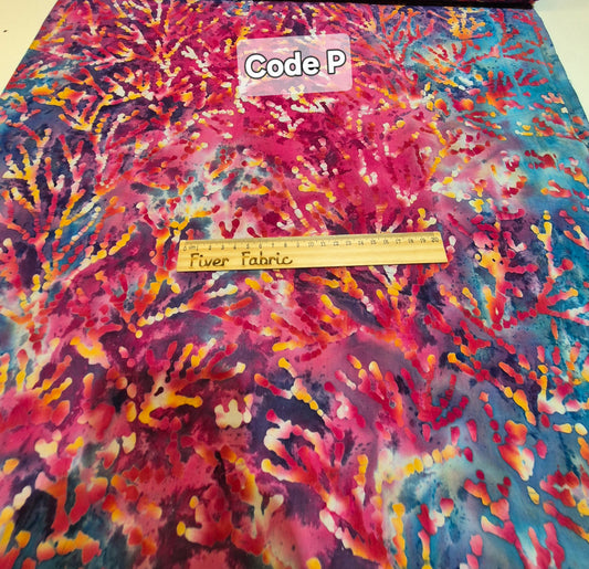 Batik 100% cotton Code P