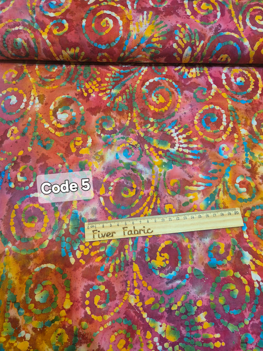 Batik 100% cotton Code  5