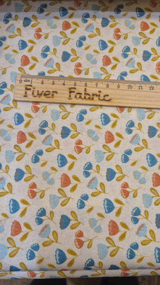 100% cotton floral flow