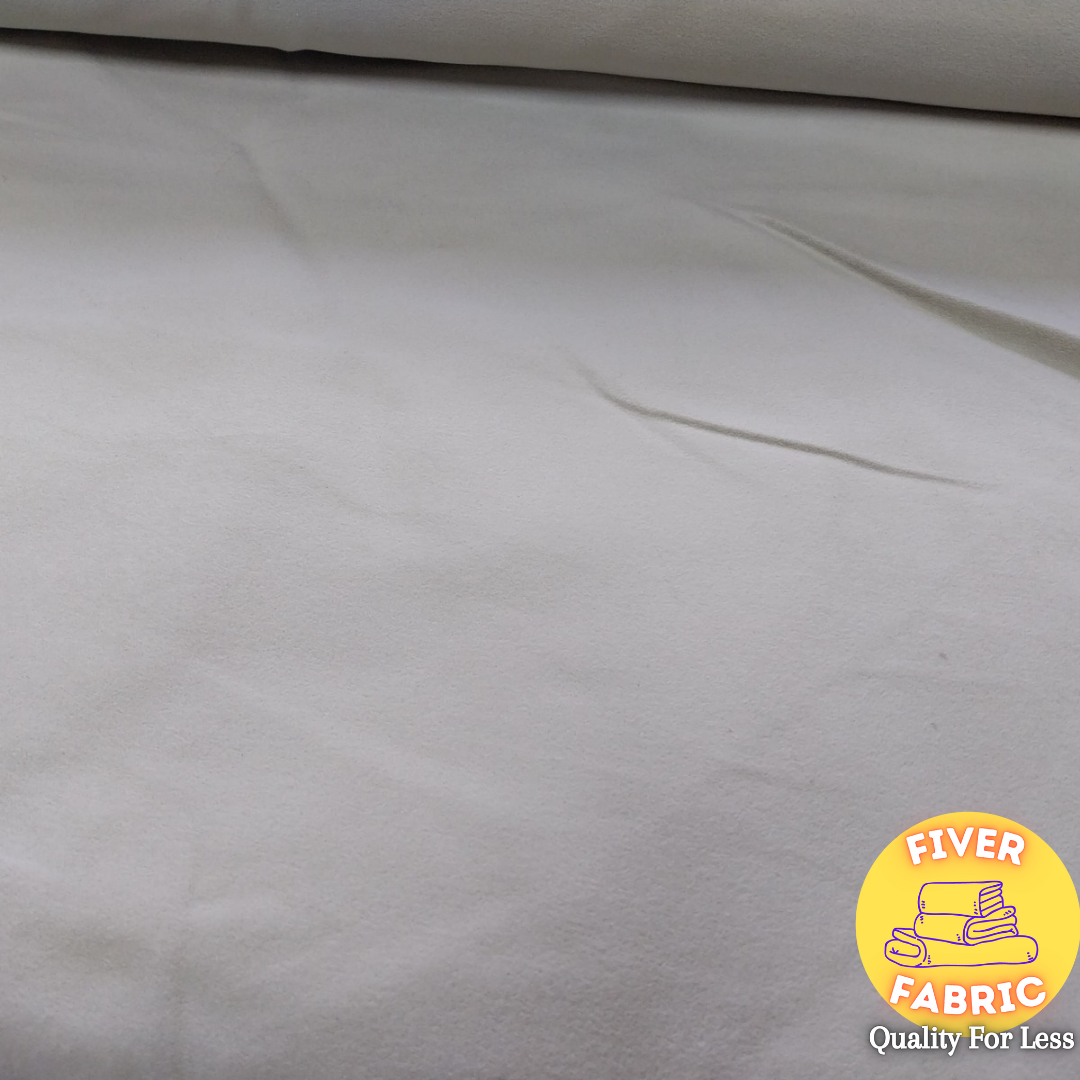 Soft grey cotton moleskin