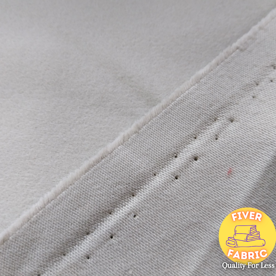 Soft grey cotton moleskin