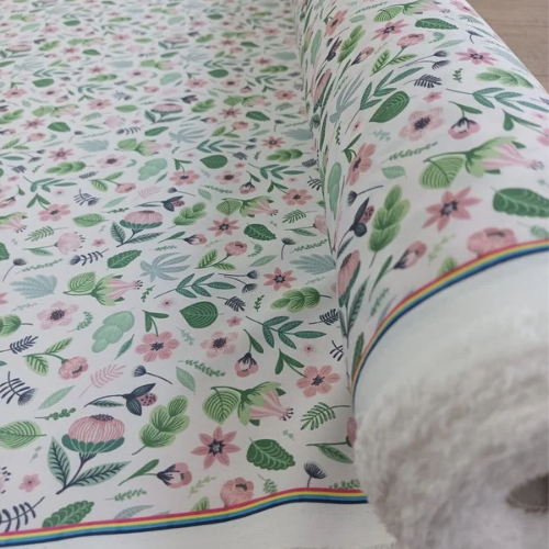 Spring garden dress fabric