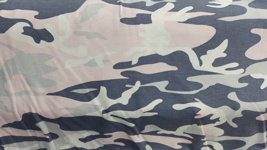 Pink camo cotton jersey