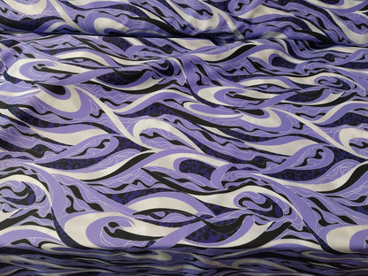 Purple Waves Lycra