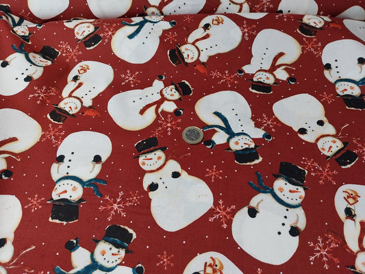Red Snowman Cotton