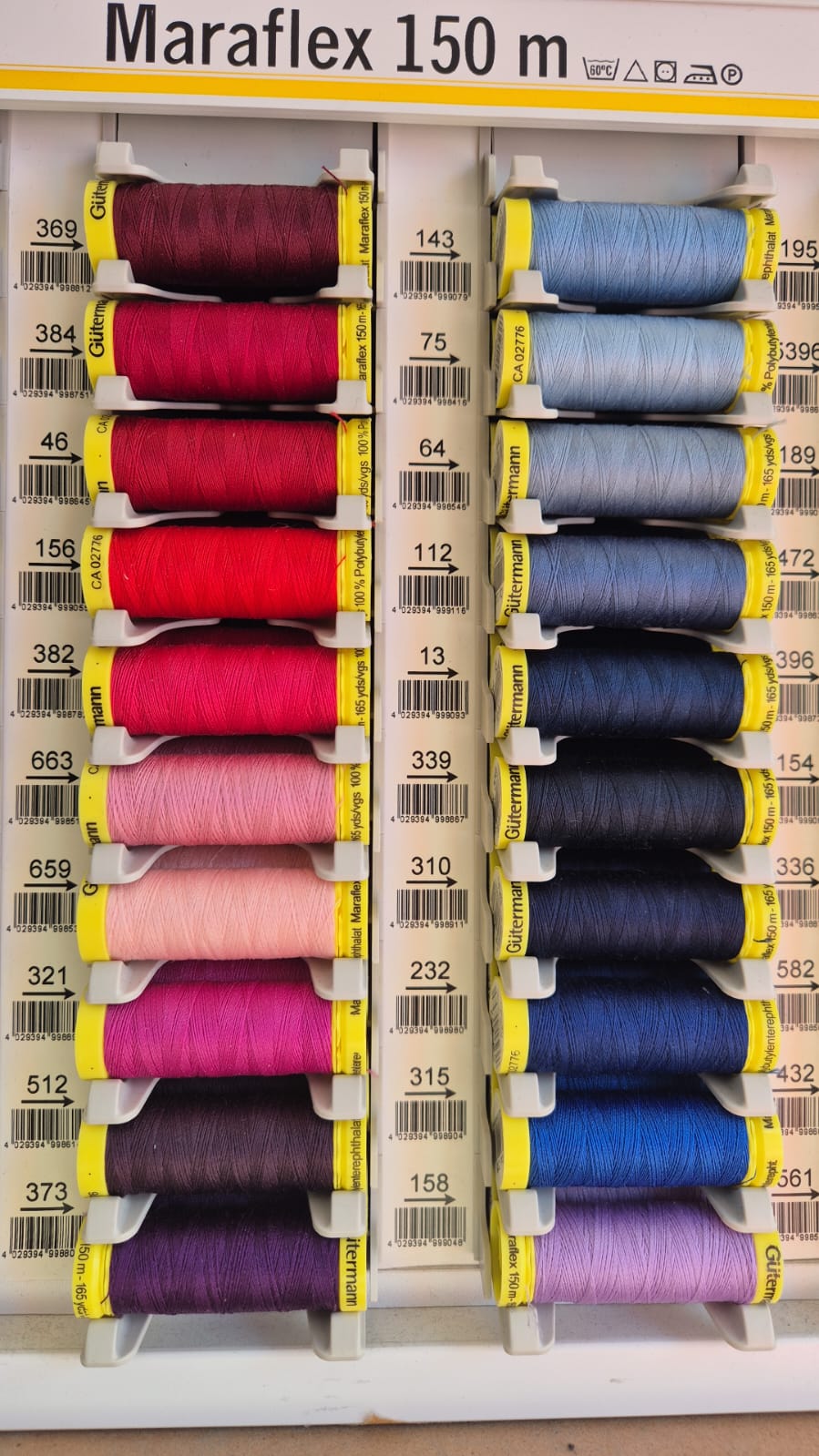 Thread maraflex gutterman (perfect for stretch fabrics) 60 colours