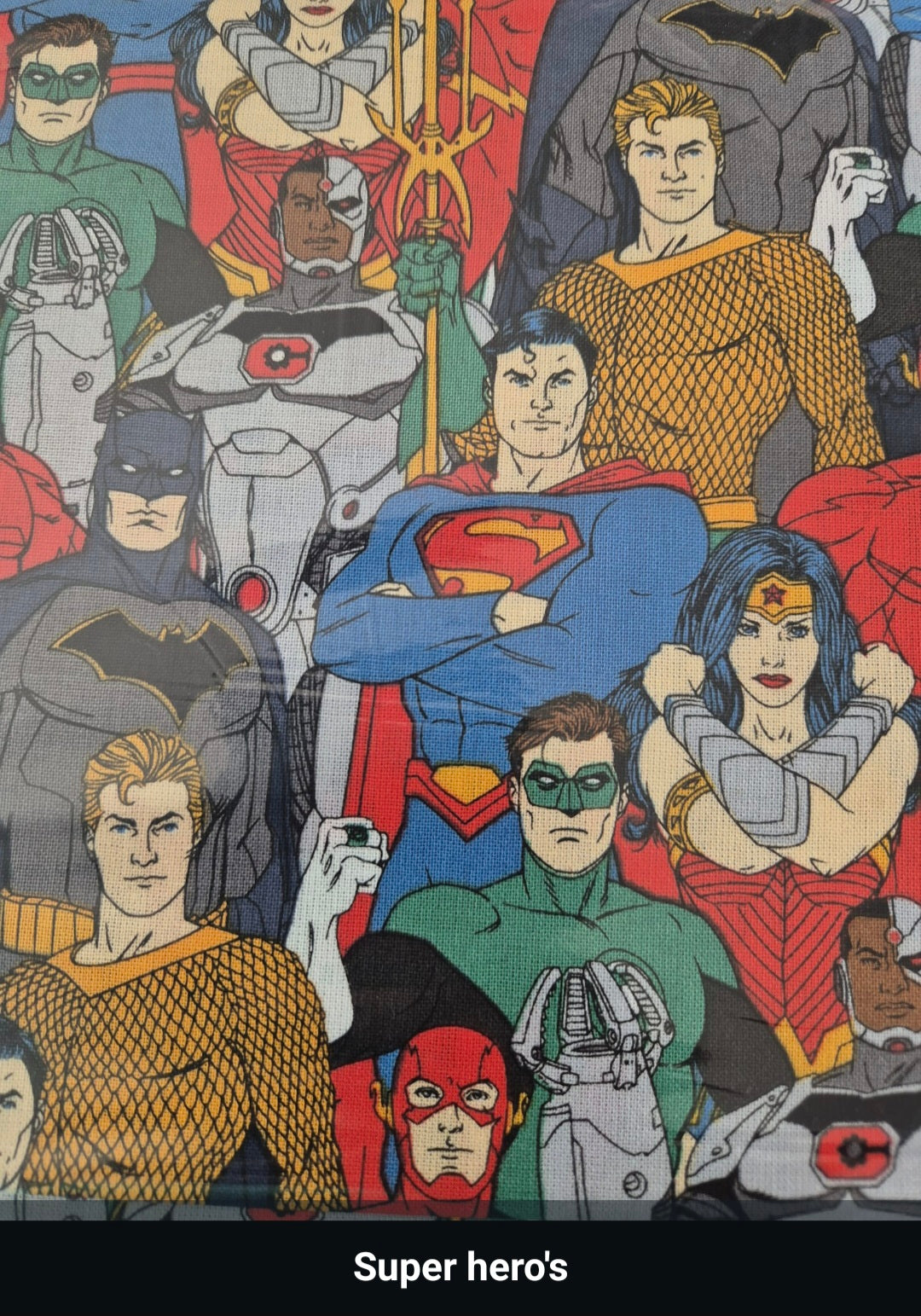 100% cotton super heros