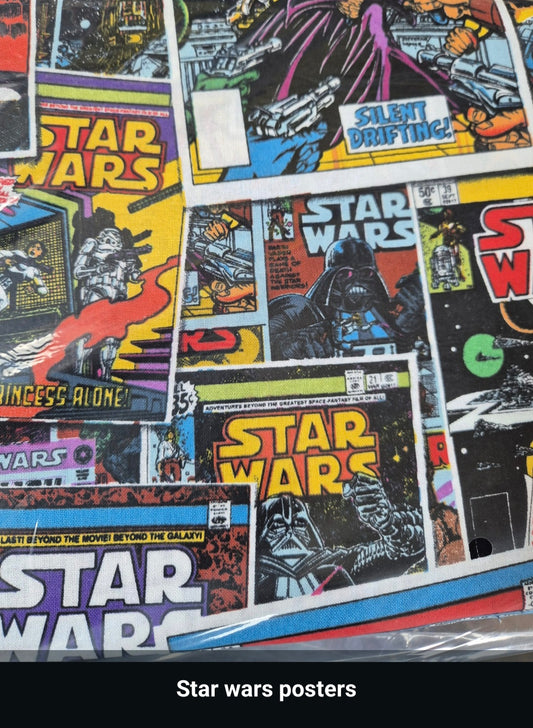 100% cotton star wars posters
