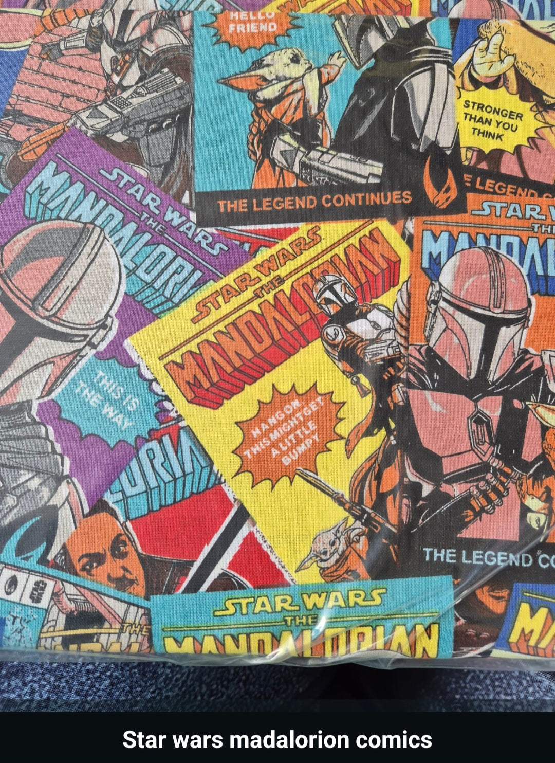 100% cotton star wars comics